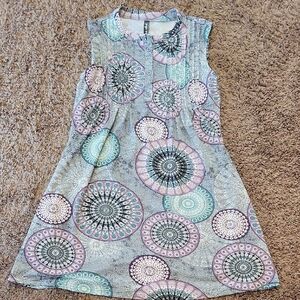 Elegant Sleeveless Mandala Dress